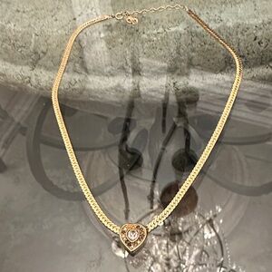 Dior Gold Heart Pendant Necklace Authentic Christian Dior Please Read